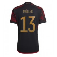 Camisa de time de futebol Alemanha Thomas Muller #13 Replicas 2º Equipamento Mundo 2022 Manga Curta
